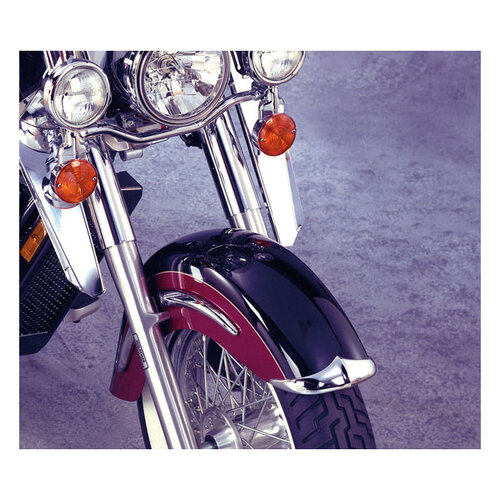National Cycle  Jeu D'embouts de Garde-Boue Avant en Fonte pour Honda VT1100C3 Aero ('97-'02) | Chrome