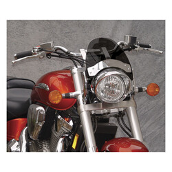 Flyscreen LS for Ducati/Honda/Kawasaki/Moto Guzzi/Triumph/Suzuki |  Dark Tint, Chrome