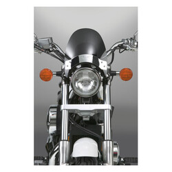 Flyscreen LS für BMW/Honda/Kawasaki/Moto Guzzi/Triumph/Yamaha/Suzuki | Dunkle Tönung, Chrom