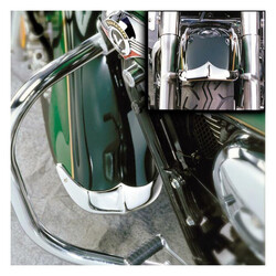 Cast Front Fender Tip Set for Honda VT1100C2/VT750CD/C2/VT750C | Chrome