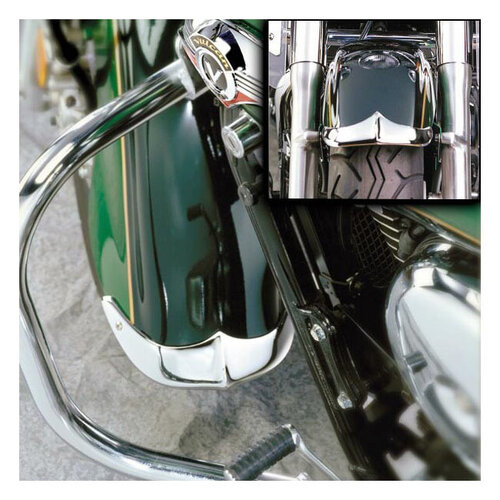 National Cycle  Jeu D'embouts de Garde-Boue Avant en Fonte pour Honda VT1100C2/VT750CD/C2/VT750C | Chrome