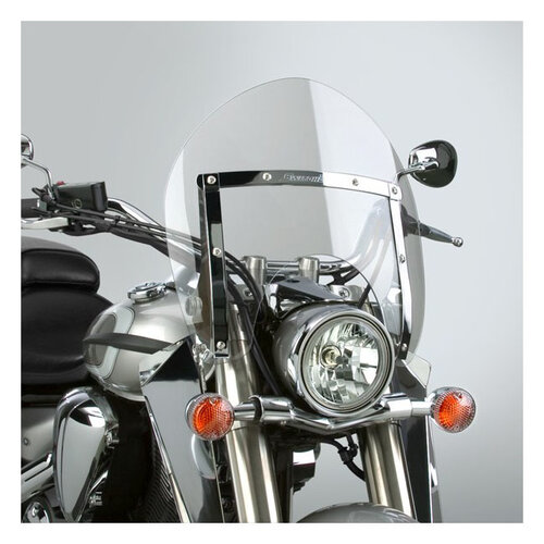 National Cycle  Switchblade Quick Release Windshield Shorty for Suzuki C50/Black/T/Limited/B.O.S.S Boulevard/C800 Intruder/VL800 Intruder Volusia | Clear