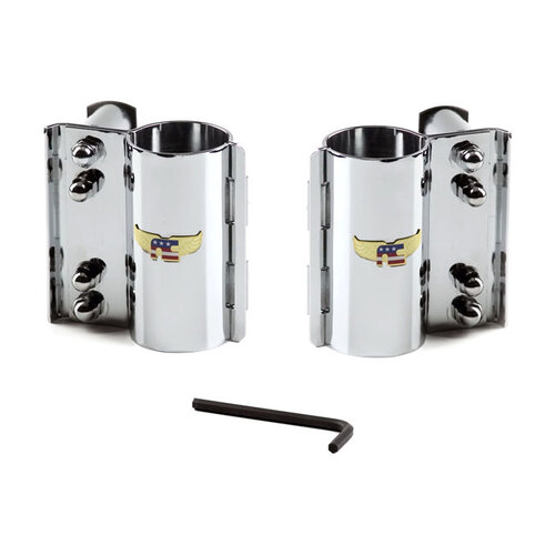 National Cycle  Kit de Montage Robuste pour Fourches Droites pour Honda VT1100/C2/T/C/VT750C2/VT750DC | Chrome