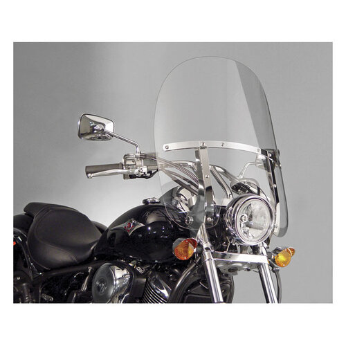 National Cycle  Switchblade Quick Release Windshield 2-Up for Kawasaki VN900C Vulcan Custom | Clear
