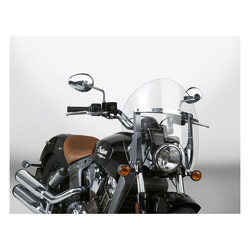 Switchblade Quick Release Windshield Shorty for Honda/Kawasaki/Yamaha | Clear