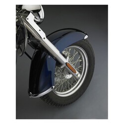 Jeu D'embouts de Garde-Boue avant en Fonte pour Kawasaki VN900B Vulcan Classic/LT/SE | Chrome