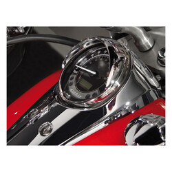 Cast Speedometer Visor for Honda VT750C2A/B/VT750C/VT750C2 | Chrome