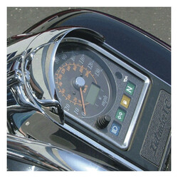 Cast Speedometer Visor for Suzuki | Chrome