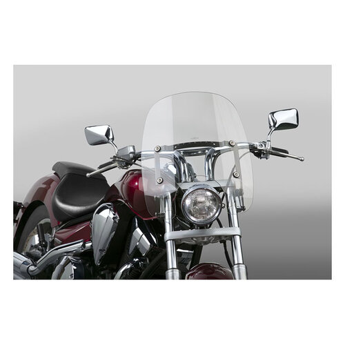 National Cycle  Spartan Quick Release Windshield for Honda/Indian/Suzuki/Triumph Clear | Choose Size