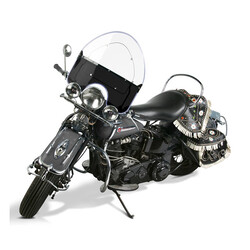 Vintage' Reproduction Beaded Windshield for Harley-Davidson | Choose Color