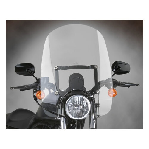 National Cycle Spartan Quick Release Windshield for Sportster Models Clear | (Choose Size)