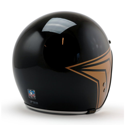 13 ½  13 1/2 Skull Bucket Helm | Schwarz Glänzend