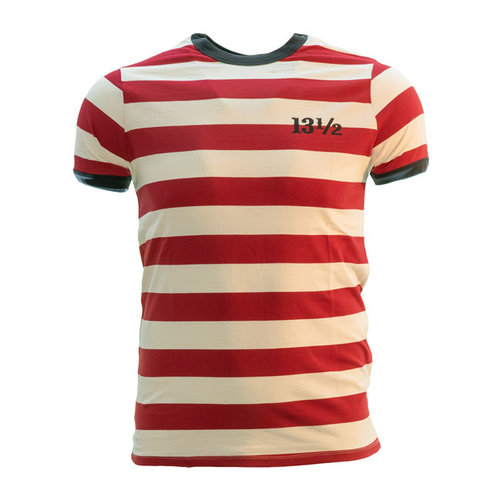 13 ½  TSR Ringer T-Shirt Rood/Wit | (Kies de Maat)