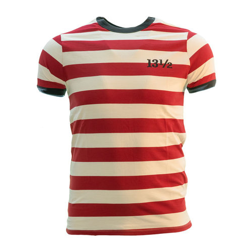 13 ½  TSR Ringer T-Shirt Rouge/Blanc | (Choisir la Taille)