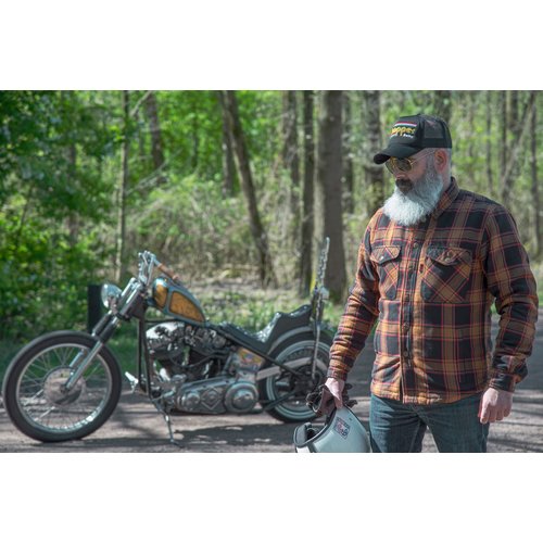 13 ½  Chemise Long Run Marron/Noir | (Choisir la Taille)