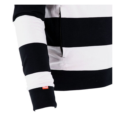 Roeg Sweat-shirt à Rayures Shawn |  Blanc/Noir