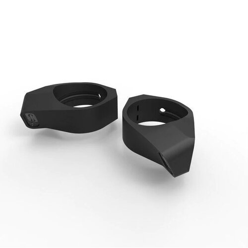 Motoism Pince de Fourche de Type Trois (2 Pièces) avec Clignotant et feu de Position Intégrés | (Choisir la Taille)