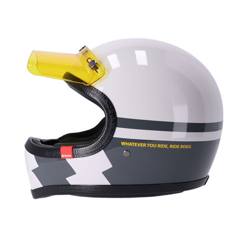 Roeg Fog Line Peruna Helm | Mist Wit/Grijs