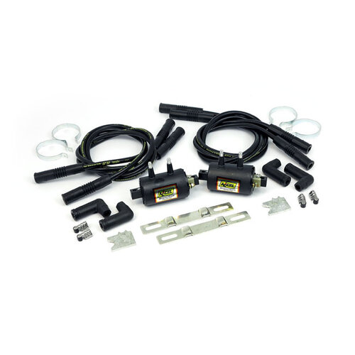 Accel Universal "Super Coil" Kit Black | 2 Coils 12V/3 OHM