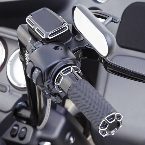 Arlen Ness Mini rétroviseur ovale noir - côté droit