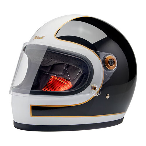 Biltwell Gringo S Helm Glans Wit/Zwart | ECE R22.06