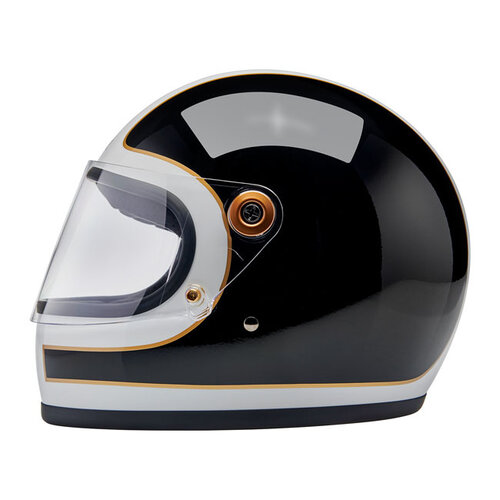 Biltwell Gringo S Helm Glanz Weiß/Schwarz | ECE R22.06