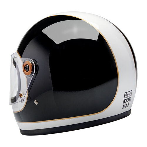 Biltwell Gringo S Helm Glanz Weiß/Schwarz | ECE R22.06
