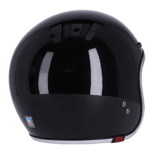 13 ½  Skull Bucket Helm Zwart | ECE 22.06