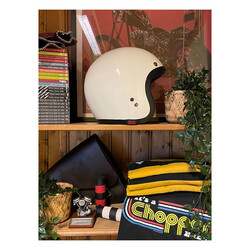 Skull Bucket Helmet | Vintage White