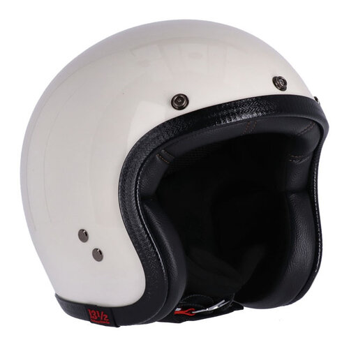 13 ½  Casque Skull Bucket Vintage Blanc | ECE 22.06