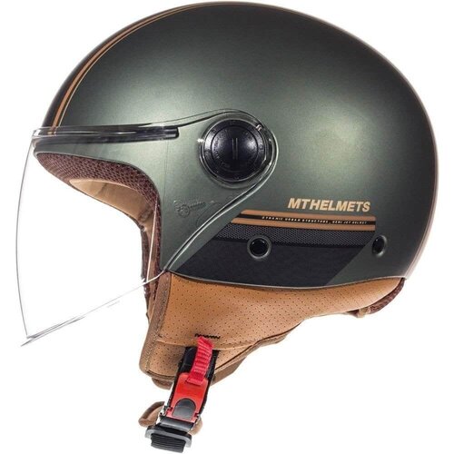Helmet Street Entire Matt | Green/Brown