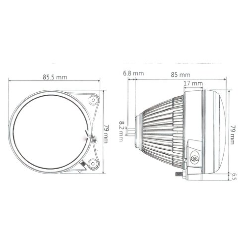 KOSO HAWKEYE | Dual LED HeadlightWith Low Beam