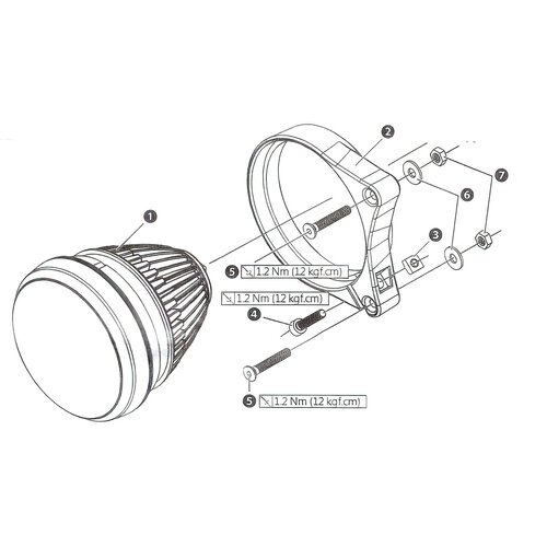 KOSO HAWKEYE | Phare Double LED avec Feux de Croisement