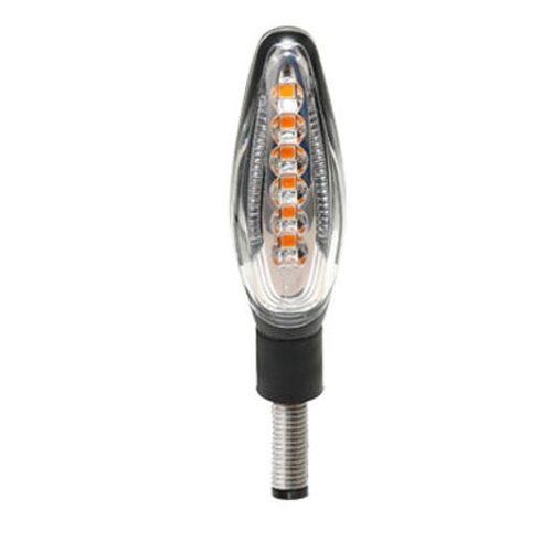 KOSO LED Indicator Sonic with Front Light | Black Matt