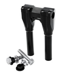 Straight Riser Set 200Mm Rise | Black | 25 mm Or 28 mm