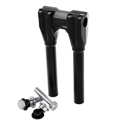 Straight Riser Set 250Mm Rise | Black | 25mm Or 28mm