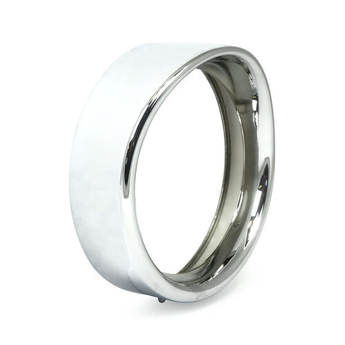MCS Recessed Trim Ring With Visor | 7" Headlamp | Chrome