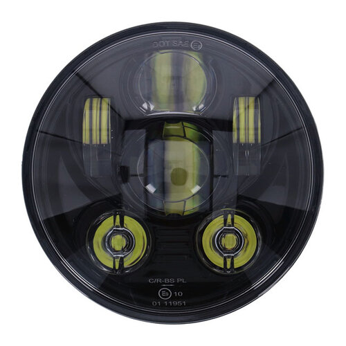 MCS 5-3/4 Zoll Led-Scheinwerfereinheit | Schwarz | Hell