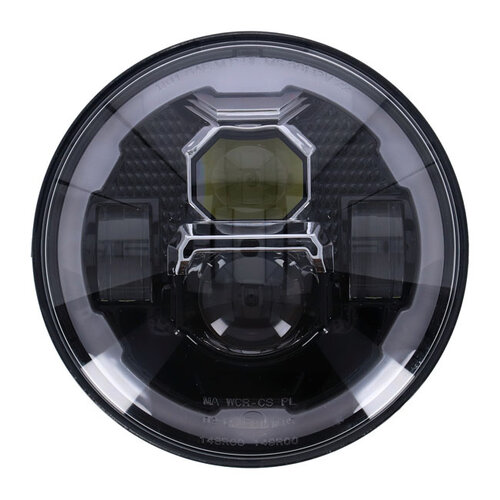 MCS Lumineux | Unité De Phare Led De 7 Pouces | Noir