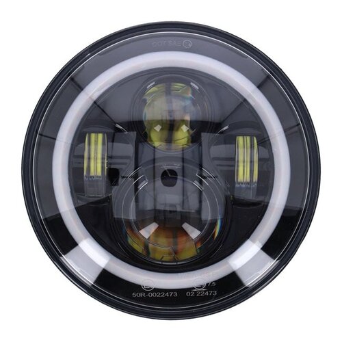 MCS 7-Zoll-Led-Scheinwerfer | Schwarz | Hell