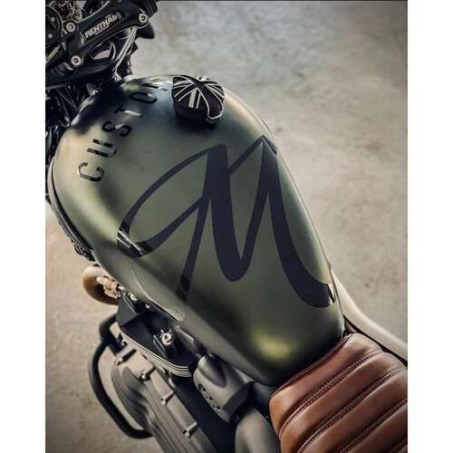 Motone Black Jack Union Jack Monza-Petset Voor Triumph En Hd | Contrastgepolijst