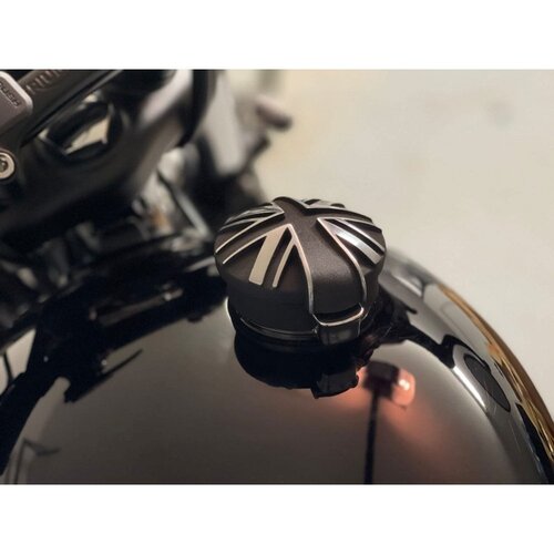 Motone Black Jack Union Jack Monza Cap Kit Für Triumph Und Hd | Kontrastpoliert
