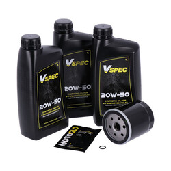Oil Service Kit | 20W50 Synth | Softail / FXR / XL sportster 
