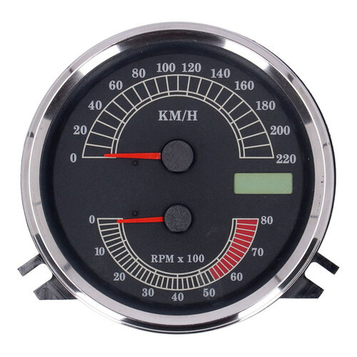 MCS F L Snelheidsmeter/Toerenteller | '00-03 Gezicht' | Zwart | Elektronische Aandrijving