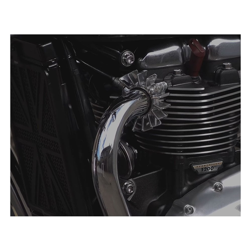 Motone Gerippte Ss-Auspuffschellen | Lc | Handpoliertes Finish