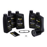 Großes Öl-Service-Kit | Mineral | 99-06 Softail 99-05 Dyna (NU) | Schwarzer Filter