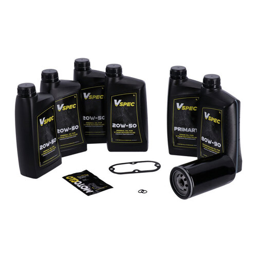 MCS Großes Öl-Service-Kit | Mineral | 91-98 Dyna (NU) | Schwarzer Filter Oder Chromfilter