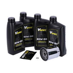 86-98 Flt/Touring (NU)  Engine Oil Service Kit | 4L | 20W50 Mineral