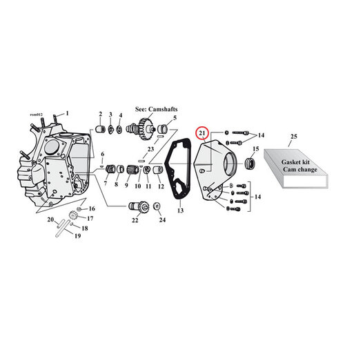 MCS Couvercle De Came OEM Style93-99 | Chrome