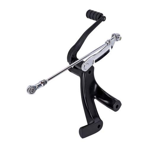 MCS Vorverlegtes M8 Softail-Fußrastenanlage-Kit | Schwarz